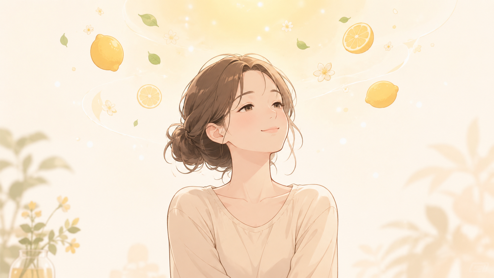 脳が安心してリラックスする様子を表したイラスト