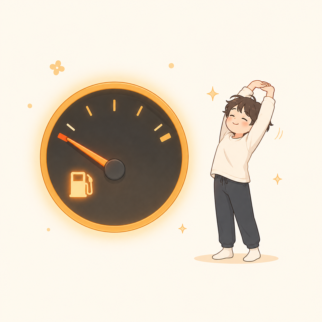 身体の現在地を知るイメージイラスト